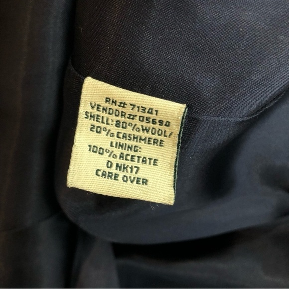 VINTAGE L.L. Bean blazer black soft wool cashmere blend classic three button 12P - Picture 7 of 10